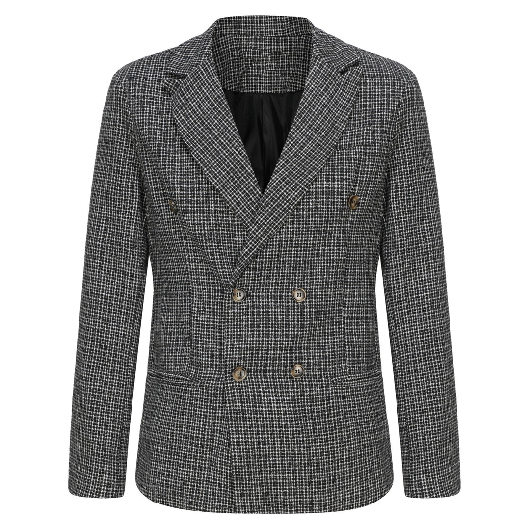Herren Doppelreihiges Tweed-Sakko mit markantem Revers und taillierter Silhouette Shop Nory