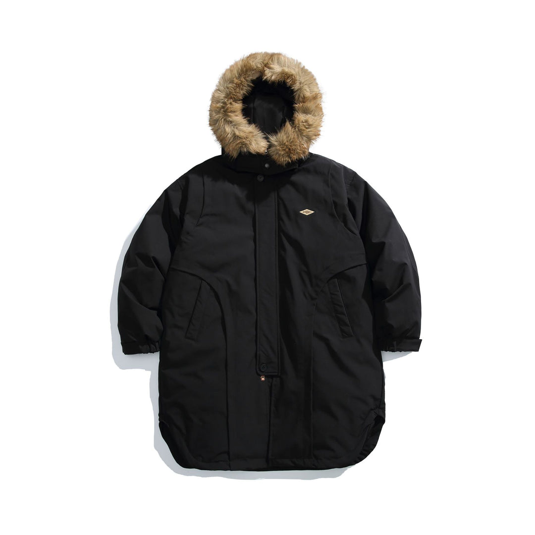 Herren Gefütterter Winterparka mit abnehmbarer Kunstfellkapuze Shop Nory