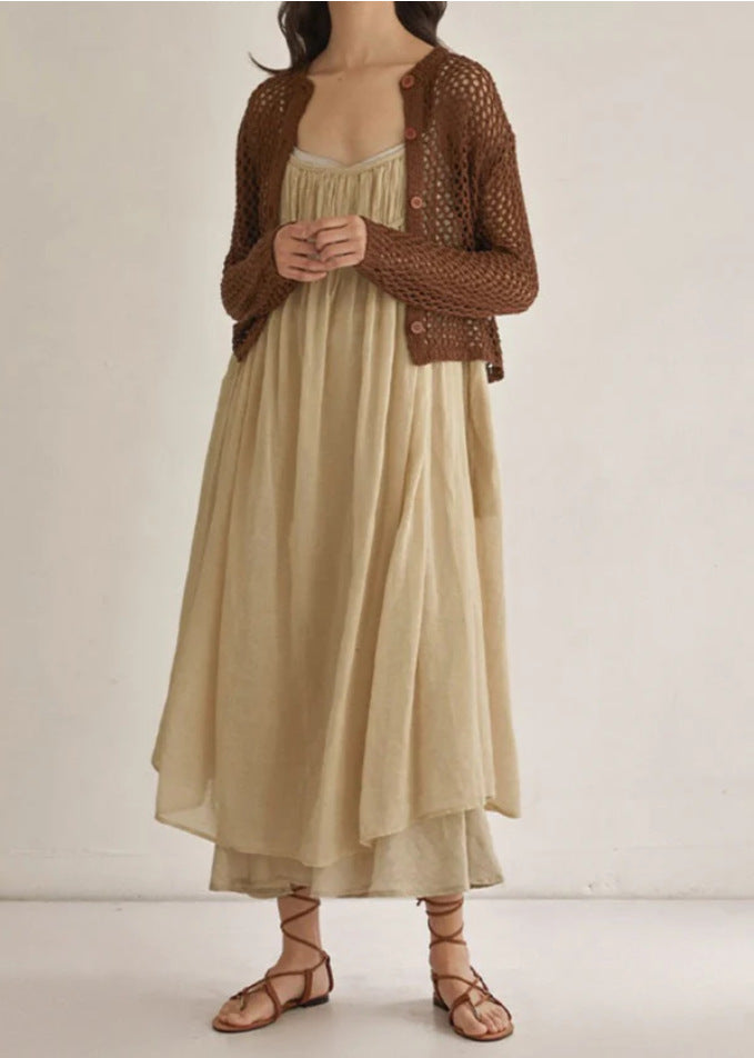 Damen Luftiges Strickcardigan mit Knöpfen Shop Nory