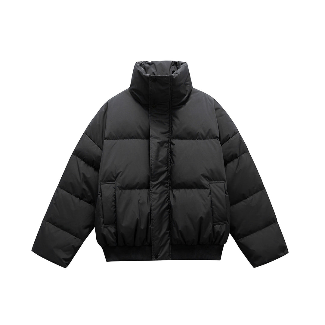 Unisex Boxy wattierte Kurzjacke mit hohem Stehkragen und elastischem Saum Shop Nory