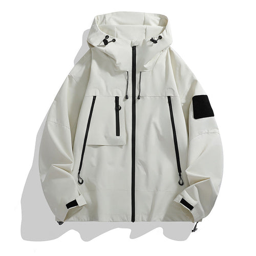 Damen Technische Outdoor-Jacke mit Verstellbarem Kapuzensystem und Multifunktionalen Taschen