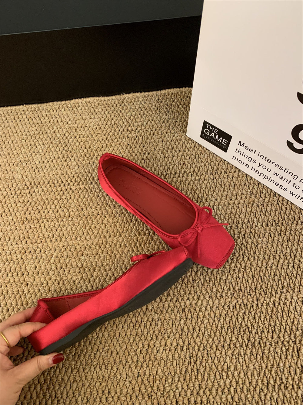 Damen Ballerina mit elegantem Schleifendetail