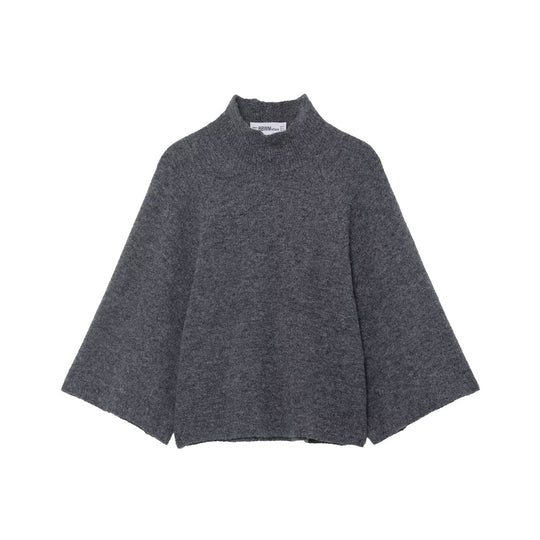 Damen Oversize Strickponcho mit Stehkragen und weitem Swing‑Schnitt Shop Nory