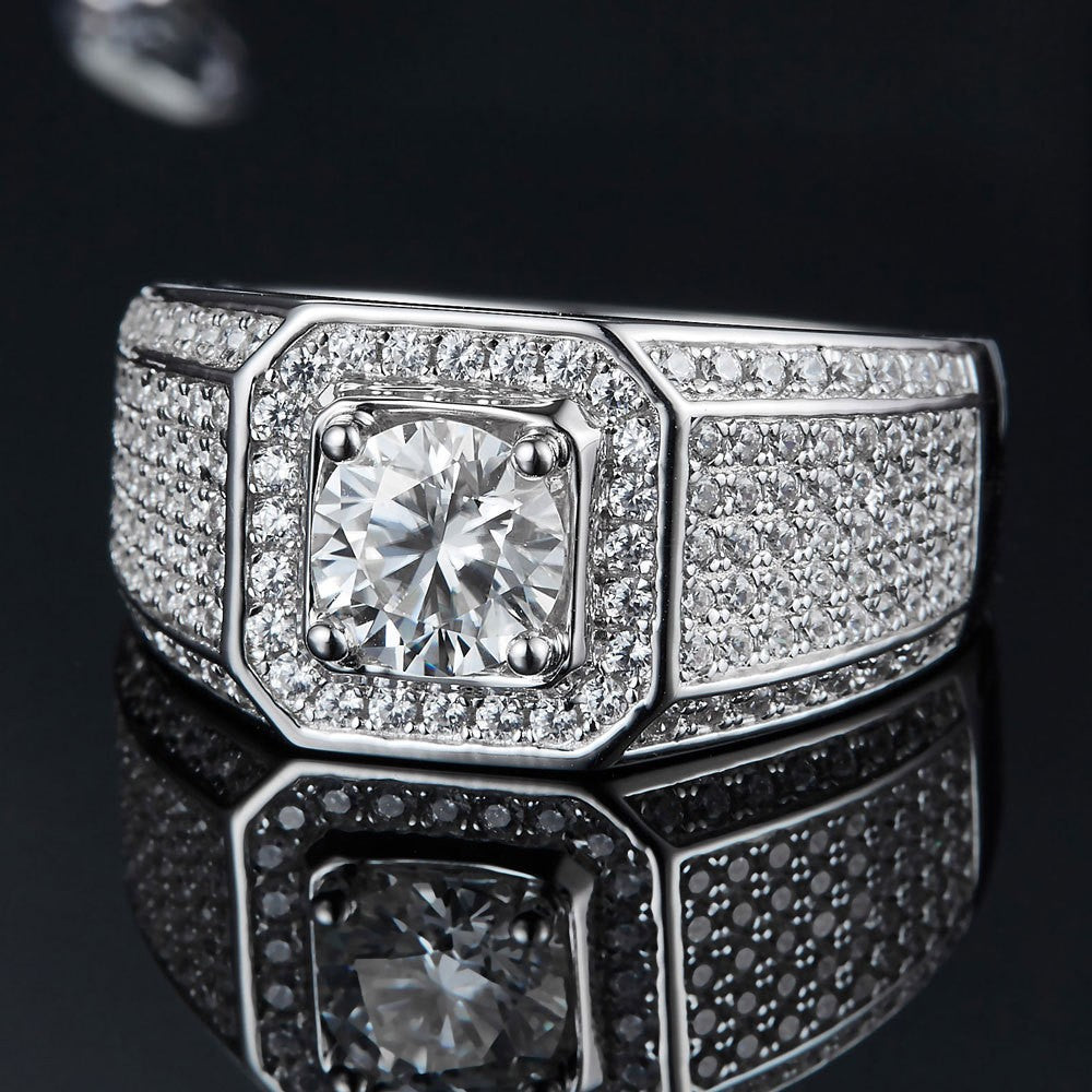 Damenring mit extravagantem Zirkonia-Besatz und luxuriösem Design Shop Nory