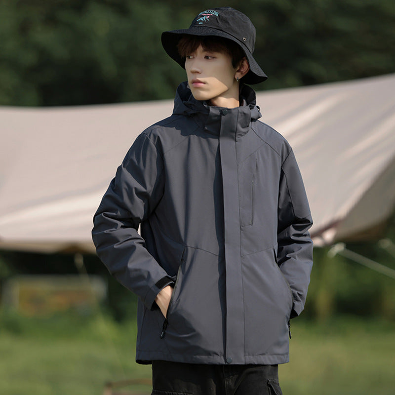 Damen Trekking-Softshell-Parka mit zweilagiger Membran, verschweißten Nähten und verstellbarer Kapuze Shop Nory