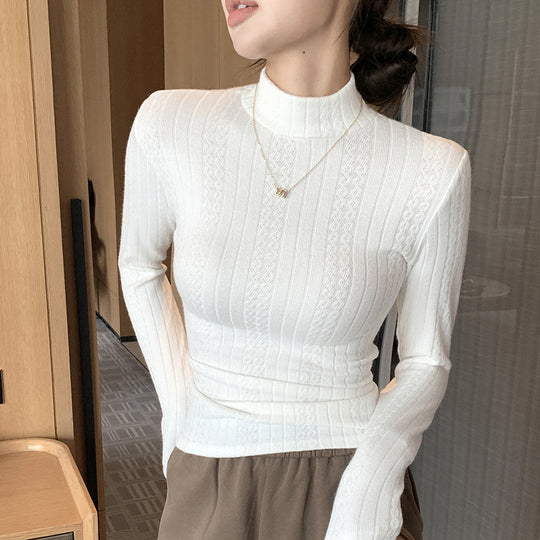 Damen Langarm-Rollkragenpullover Shop Nory