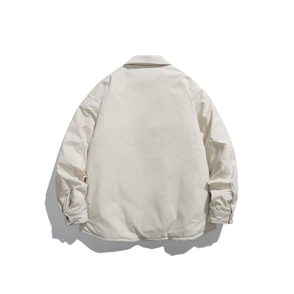 Unisex Wattierte Coach-Jacke mit Karofutter und Druckknopfleiste Shop Nory