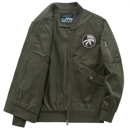 Herren Leichte Flight-Bomberjacke im Utility-Canvas mit Ärmeltasche und aufgesetzten Klappentaschen Shop Nory