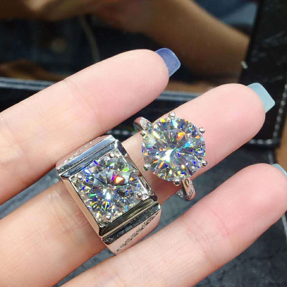 Damen Funkelnder Solitär-Ring mit exquisite Fassung Shop Nory