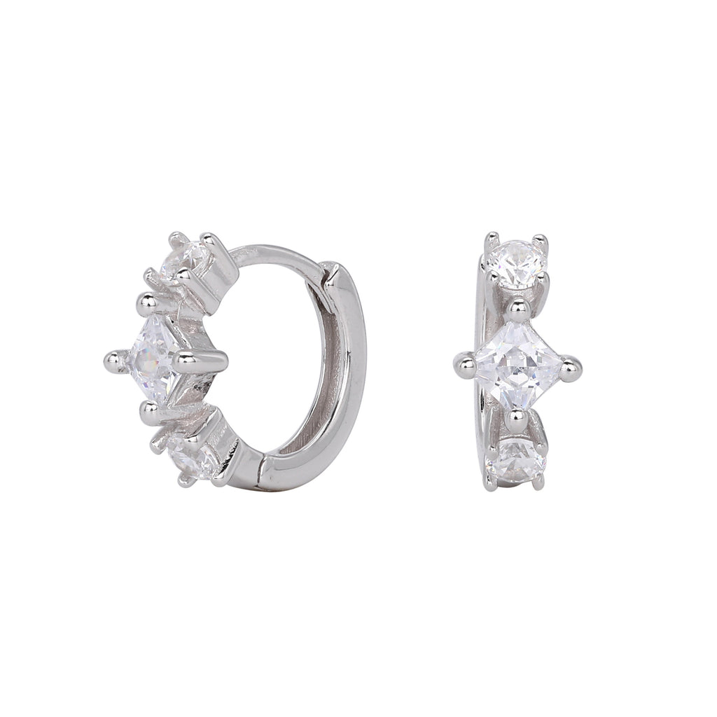 Damen Luxuriöse Ohrhänger aus 925 Sterling Silber mit funkelndem Zirkon Shop Nory