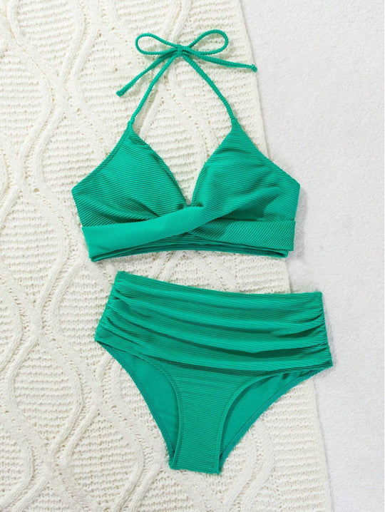 Damen Hochtailliertes Bikini-Set