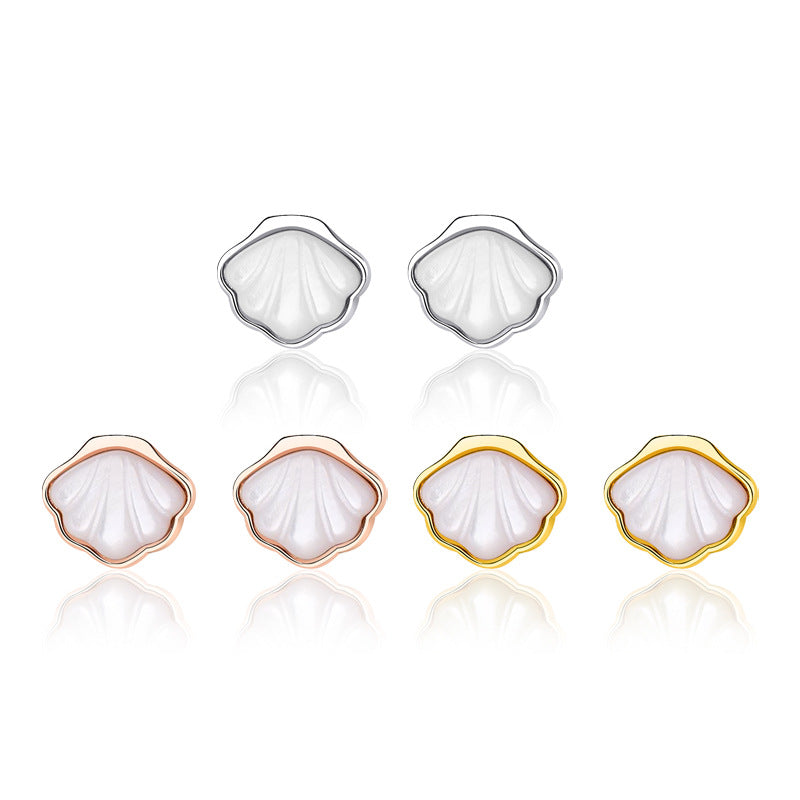 Damen Halskette mit muschelförmigem Anhänger aus hochwertigem Edelstahl und feiner Verarbeitung Shop Nory