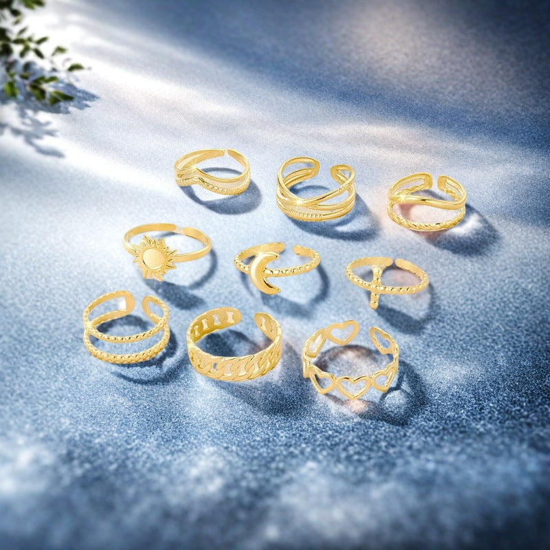 Damen Ring im kunstvollen, gewundenen Design Shop Nory