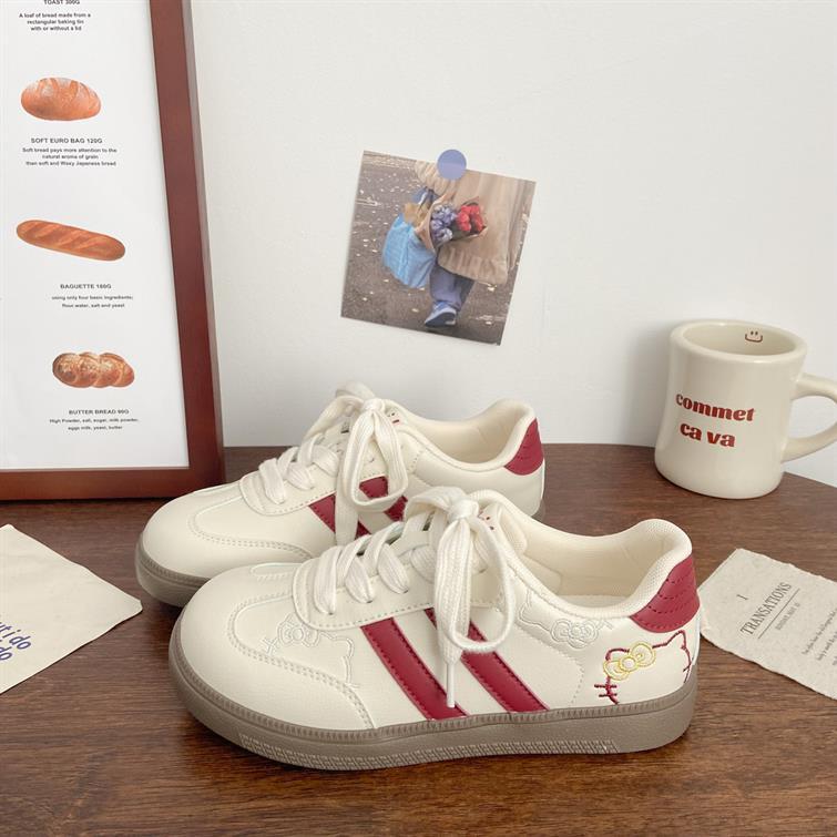 Damen Sneakers mit verspieltem Hello-Kitty-Motiv und bequemer Sohle