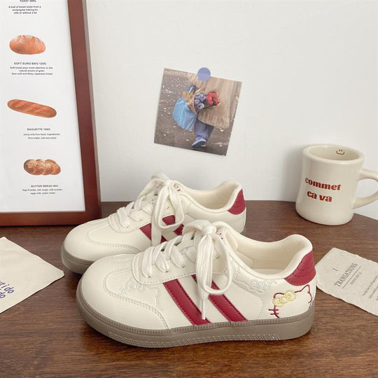 Damen Sneakers mit verspieltem Hello-Kitty-Motiv und bequemer Sohle