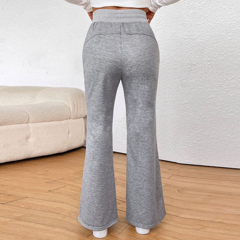 Damen ausgestellte Jogginghose mit hohem Bund und Kordelzug Shop Nory