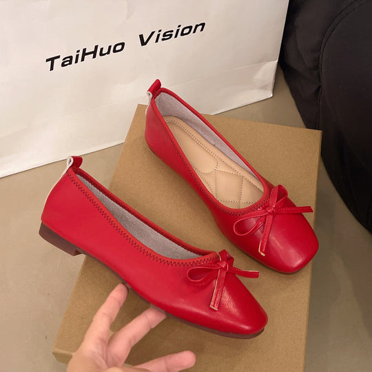 Damen Ballerinas mit süßem Schleifen-Design und komfortabler Sohle