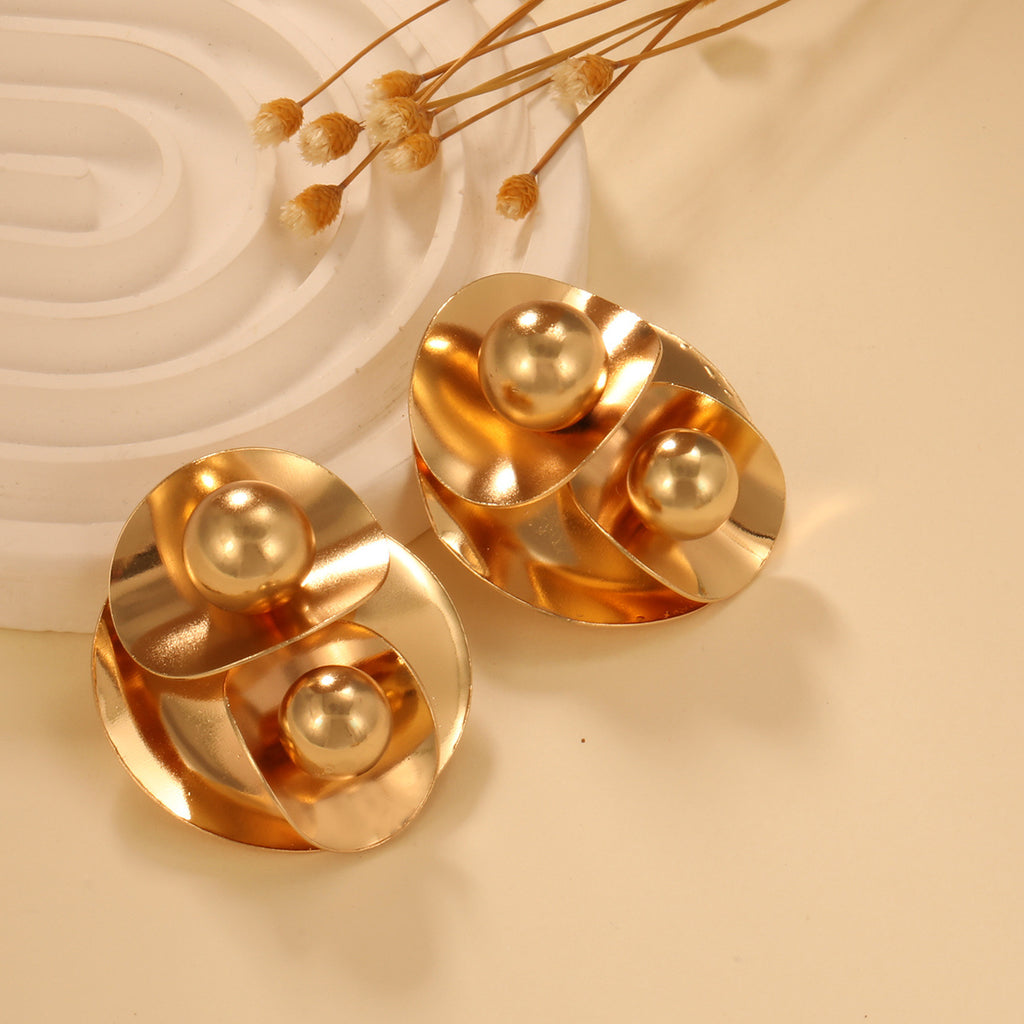 Damen Ohrringe im eleganten Wellenmuster Shop Nory
