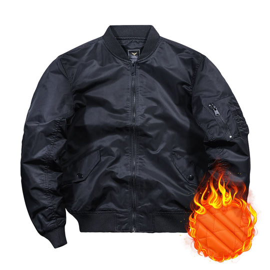 Herren Kurzblouson Bomberjacke mit gesteppter Thermofütterung, Nylon‑Shell und Ärmeltasche Shop Nory