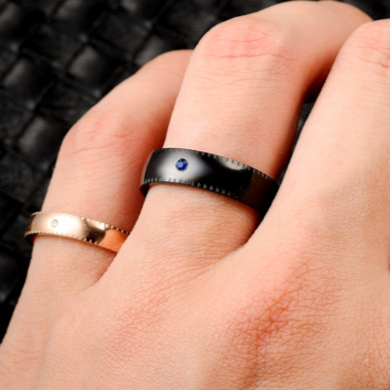 Damen Eleganter Ring mit feinen Linien und funkelndem Zirkonia Shop Nory