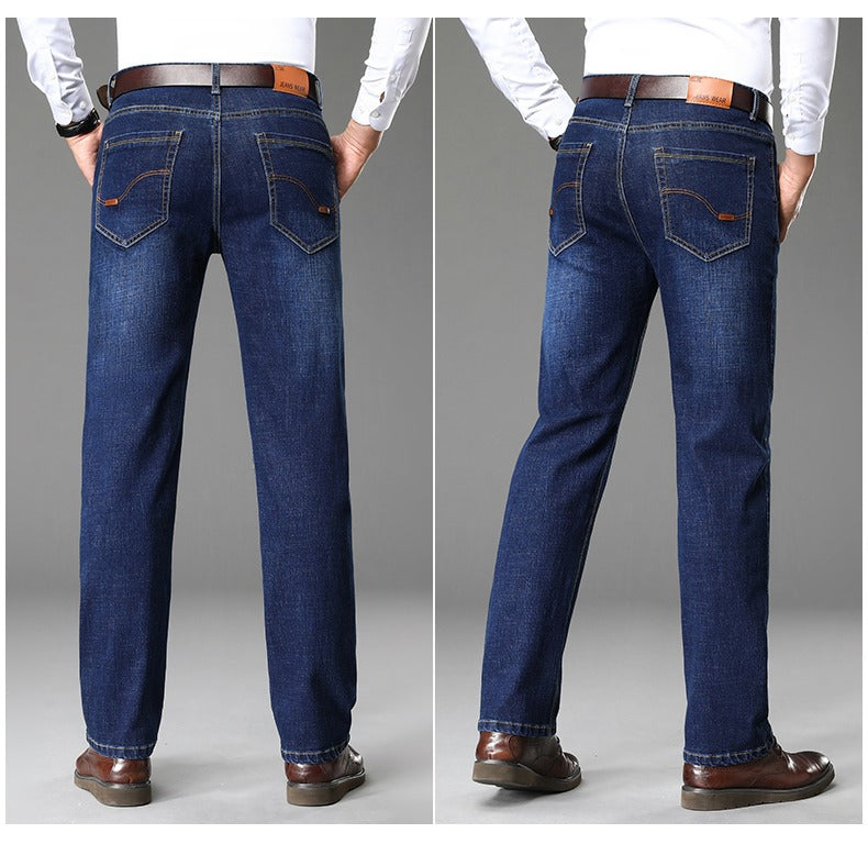 Herren klassische Jeans im lässigen Business-Stil mit besonders bequemer Passform