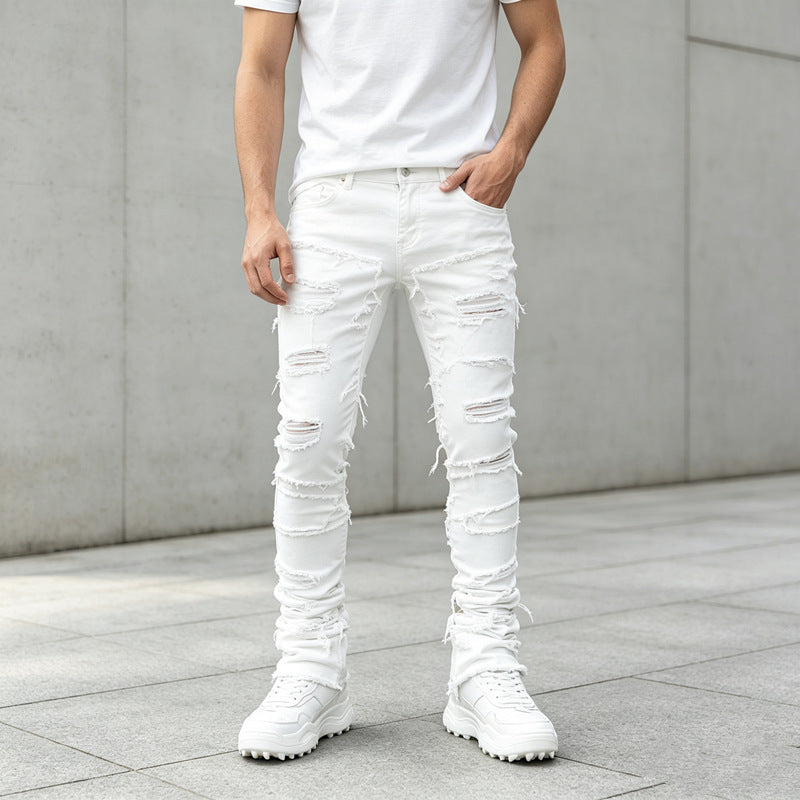Herren Zerrissene Skinny Jeans Shop Nory
