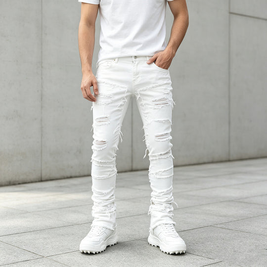 Herren Zerrissene Skinny Jeans Shop Nory