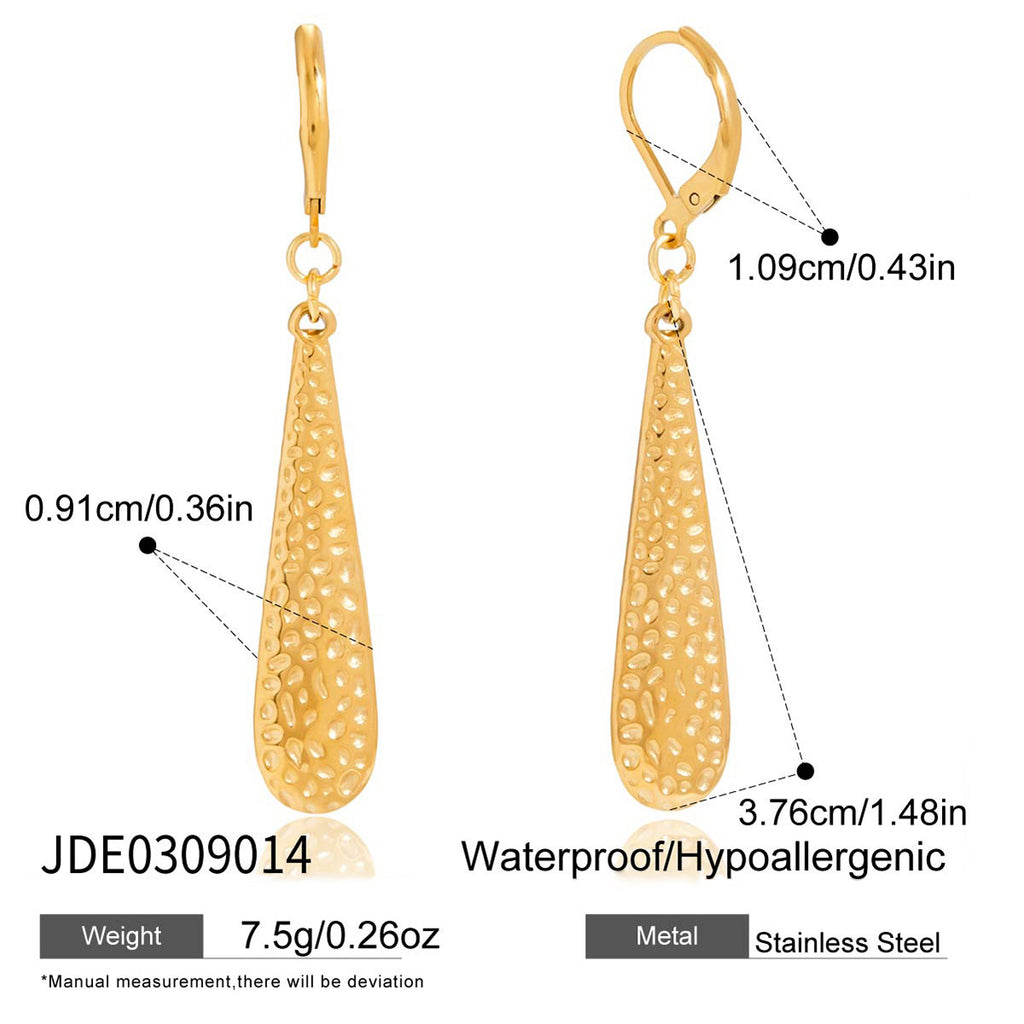 Damen Ohrhänger mit elegantem Tropfen-Design aus hypoallergenem Edelstahl Shop Nory