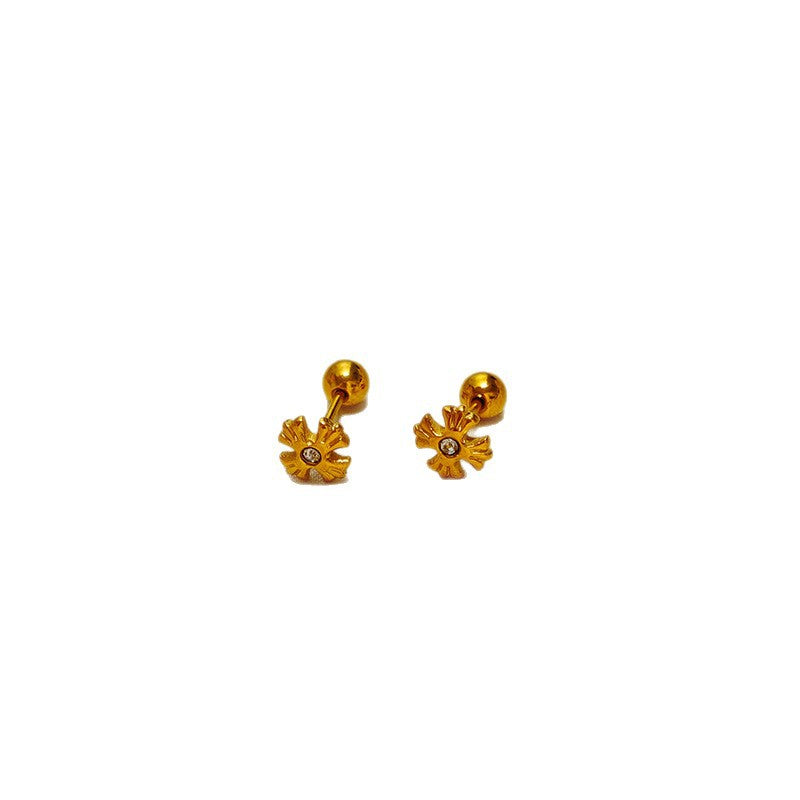 Damen Floral Accent Stud Ohrringe Shop Nory