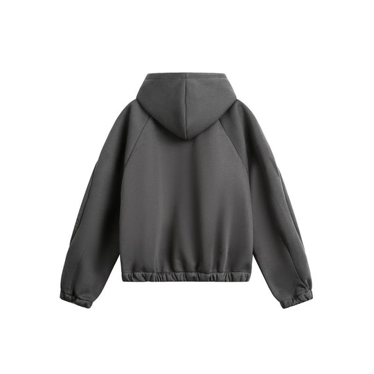Unisex Leicht wattierte Kapuzen-Zipjacke im kastigen Boxy‑Cut Shop Nory