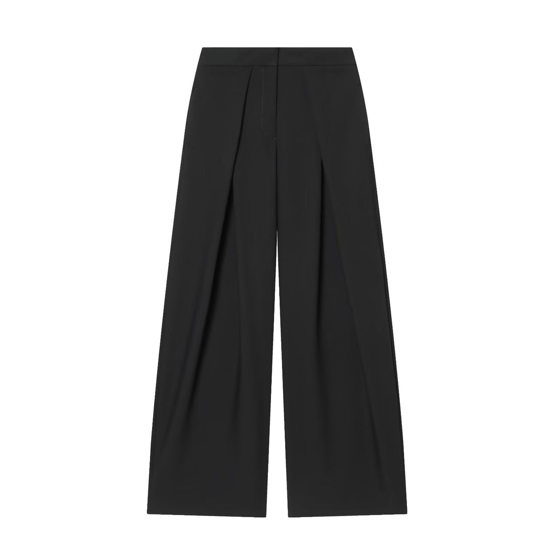 Damen Weite Bundfalten‑Hose mit hohem Bund und Drapierten Vorderfalten Shop Nory