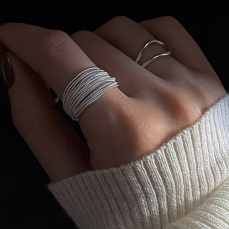 Damen Offener Ring mit elegantem Flussdesign Shop Nory