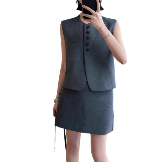 Damen Modisches Blazer-Kleid-Set Shop Nory
