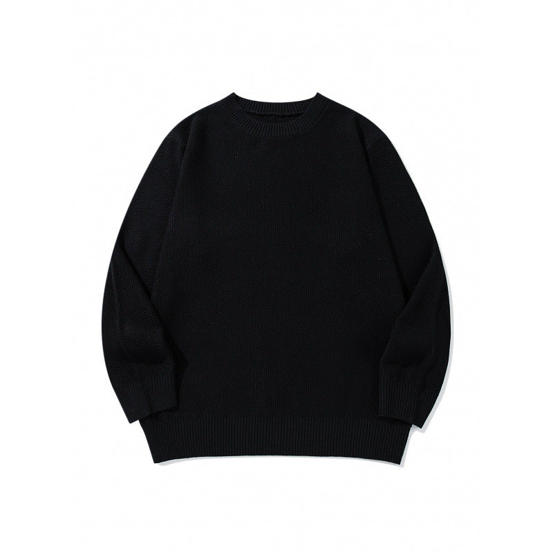 Unisex Boxy-Feinstrick-Pullover mit Waffelstruktur und geripptem Saum Shop Nory