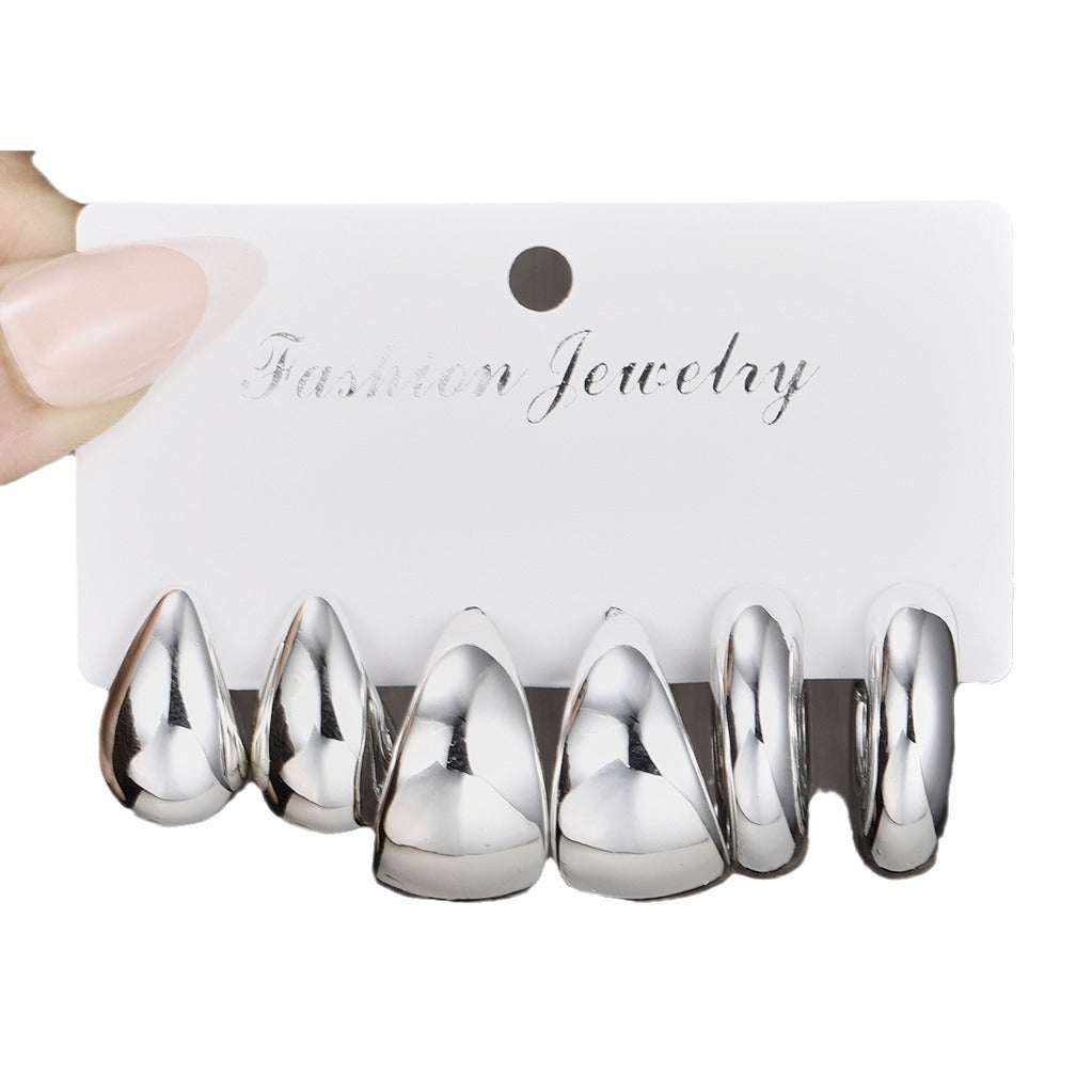Damen Fingerring-Set mit modernen, geometrischen Designs Shop Nory