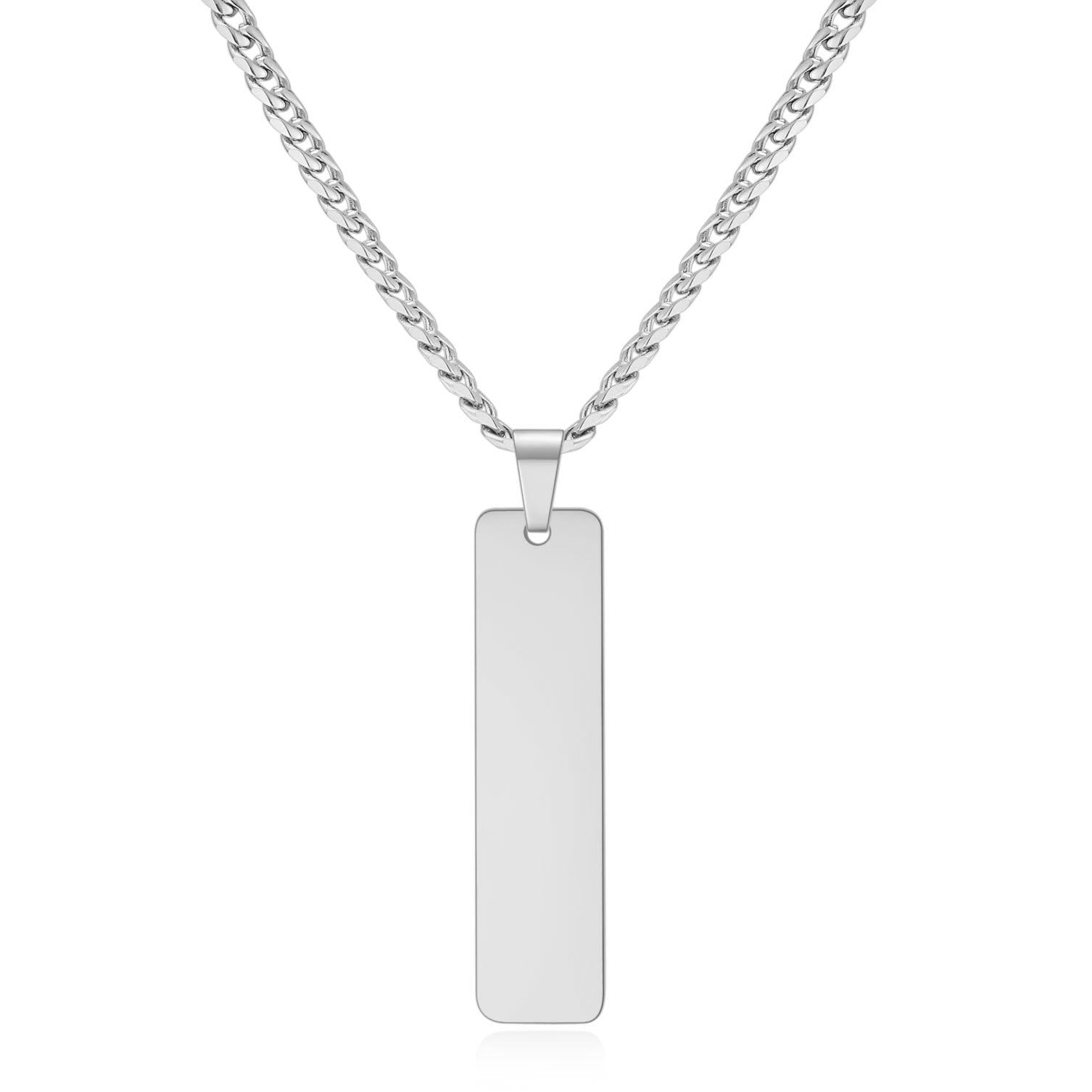 Damen Halskette mit personalisierbarem Anhänger aus hochwertigem Edelstahl Shop Nory