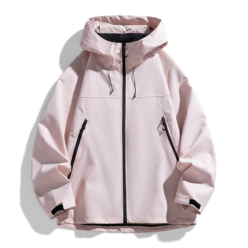 Herren Technische Kapuzen-Utilityjacke mit Kontrastpaneelen und wasserabweisender Membran Shop Nory