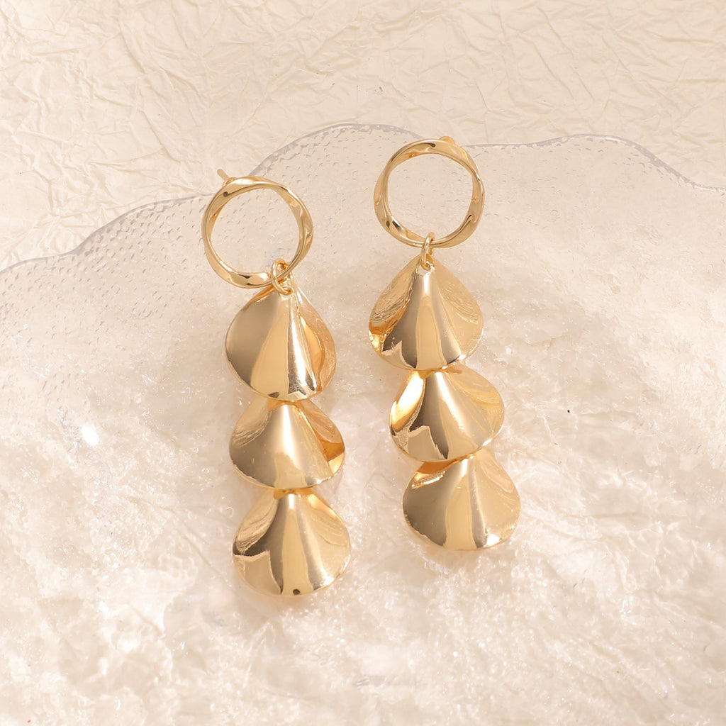 Damen Hängende Ohrringe mit elegantem Muscheldesign Shop Nory