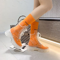 Orange-rote Socken
