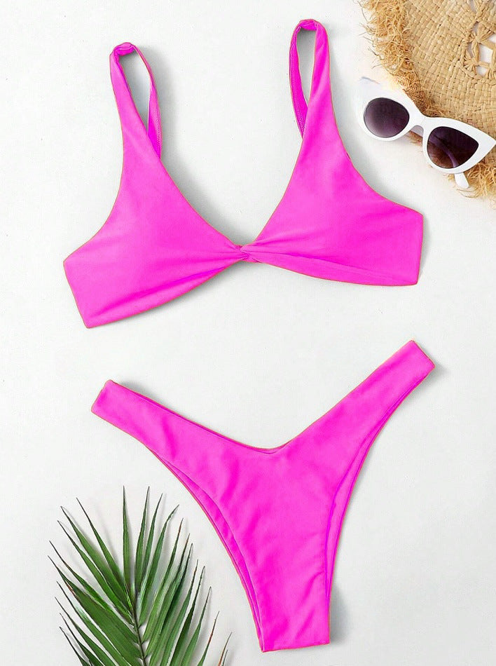 Damen Bikini-Set mit stilvoller Knotendetails