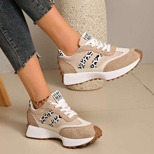 Damen Retro-Plateau-Sneaker mit Velours- und Mesh-Mix Shop Nory