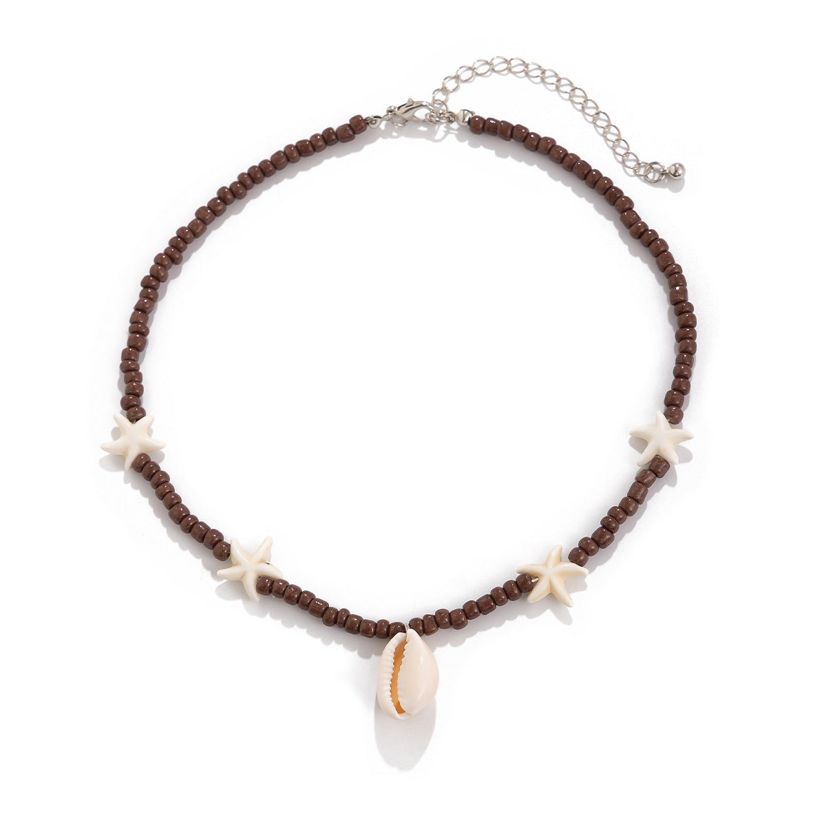 Damen handgefertigte Muschelkette mit bunten Perlen und einzigartigen Anhängern Shop Nory