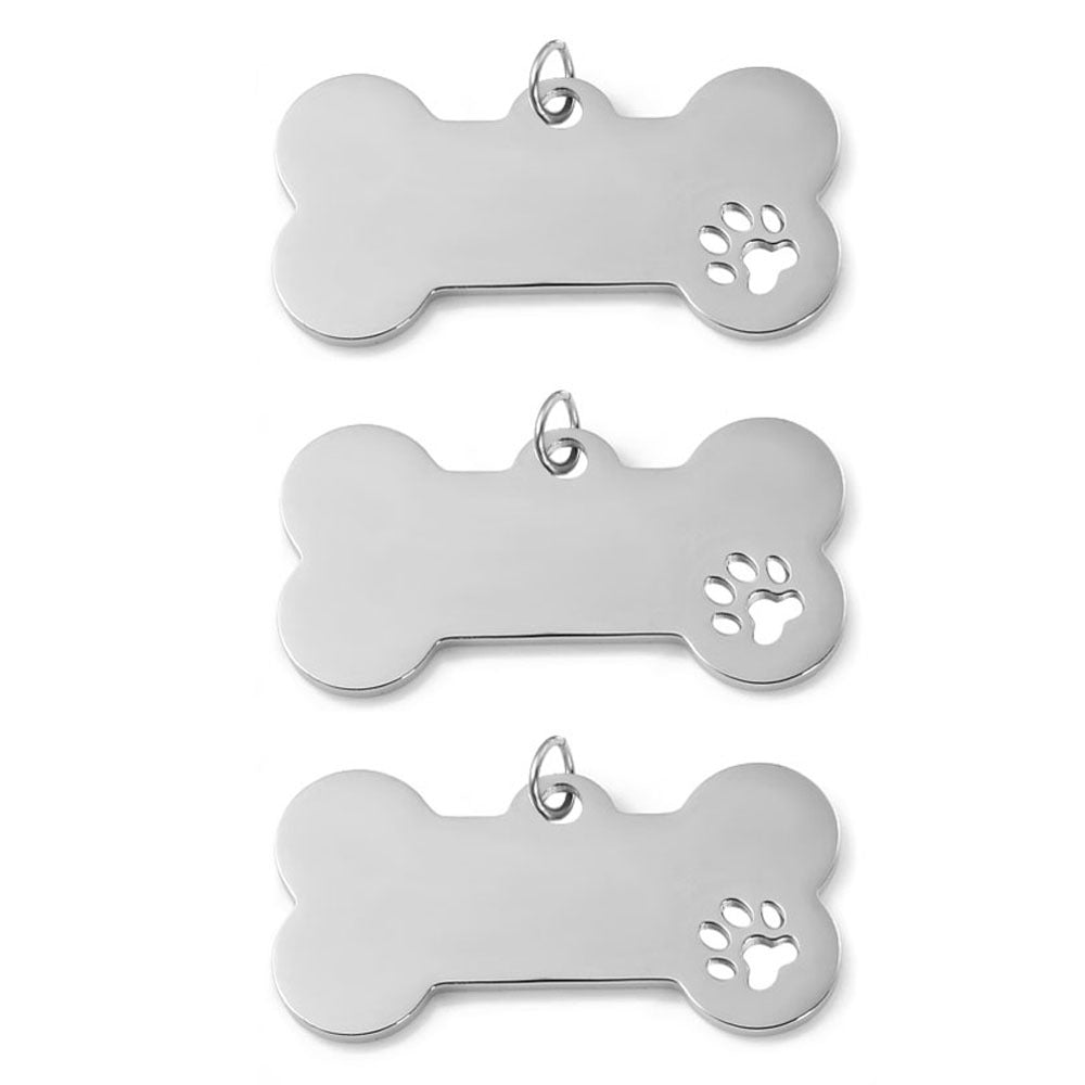 Herren gravierbare Hundemarken in Knochenform Shop Nory