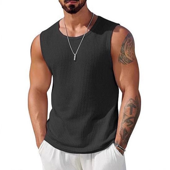 Herren Sportliches Tanktop mit atmungsaktiver Wabenstruktur ShopNory