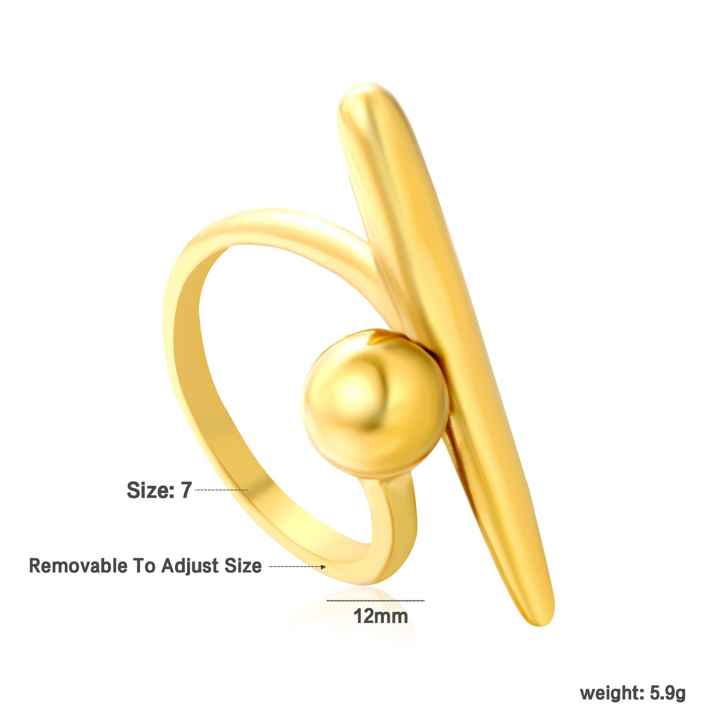 Damen modischer Spiraling-Ring mit doppelfarbiger Oberfläche Shop Nory