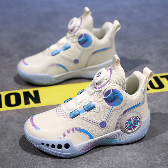 Unisex Futuristische City-Sneaker mit Drehmechanik-Verschluss, gepolsterter Fersenstütze und gedämpfter Wabensohle Shopy Nory