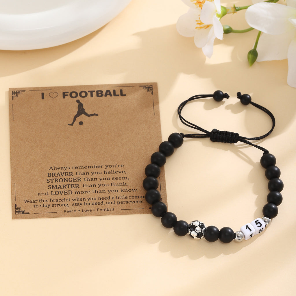 Damen Motivationsarmband mit Fußballdesign Shop Nory