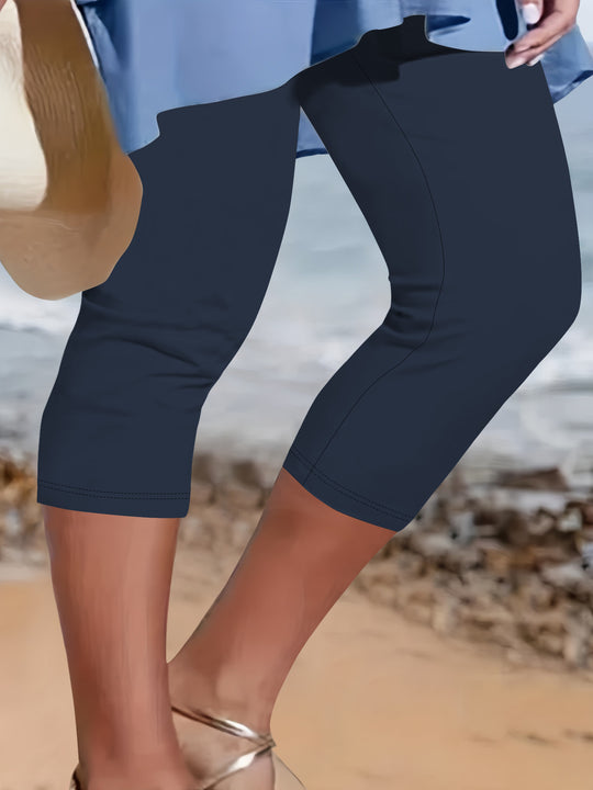 Damen Capri-Biker-Shorts mit hohem Bund und stützender Kompression Shopy Nory