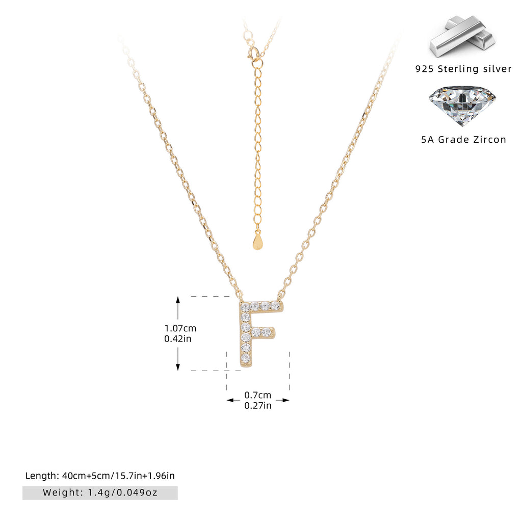 Damen Halskette mit Z-Anhänger und funkelnden Zirkonia Shop Nory