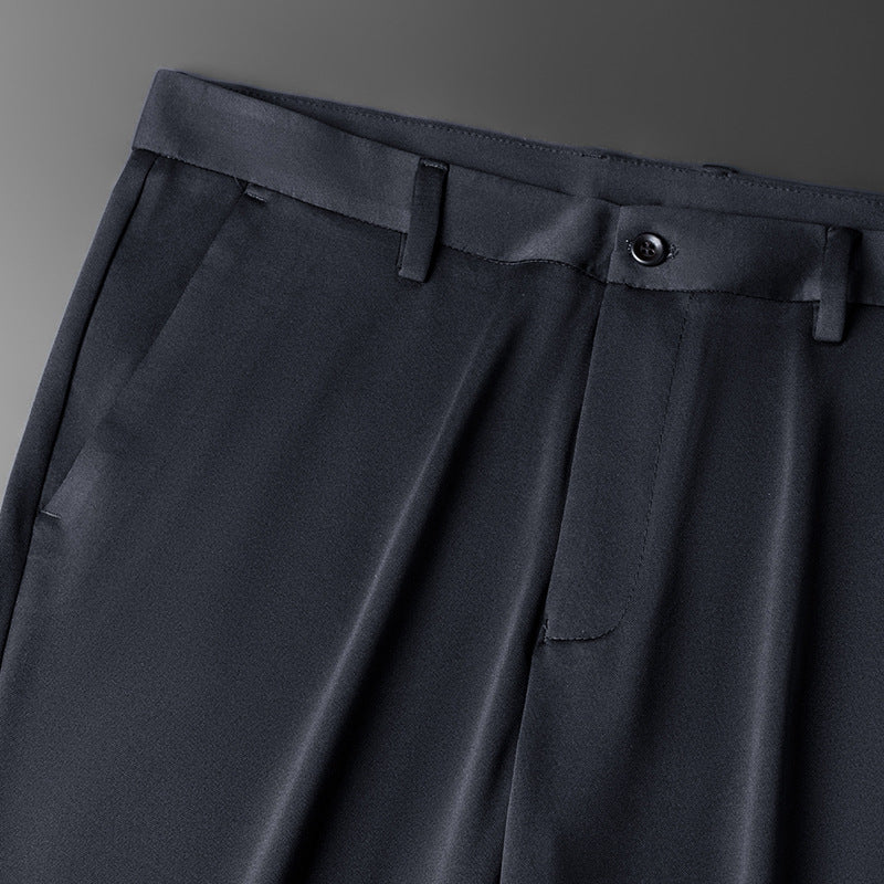 Herren Taillierte Anzughose mit Bügelfalte, Stretch und verdeckten Taschen Shop Nory
